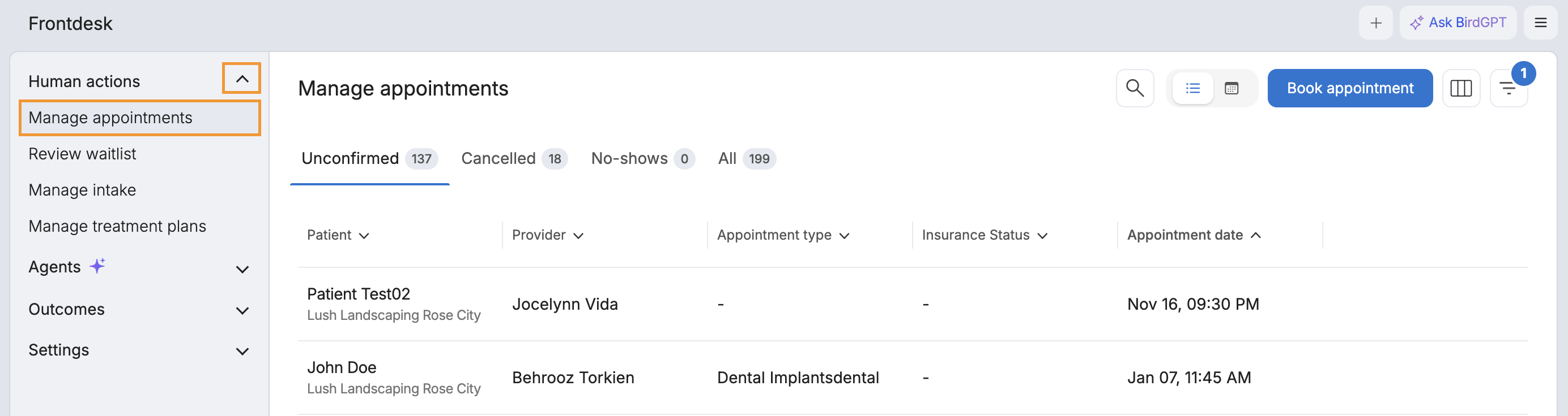 Stay in control of appointments with Frontdesk
